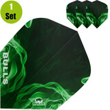 Bulls Bulls Powerflite Smoke Dartflights - Groen Bulls Bulls Powerflite Smoke Dartflights - Groen