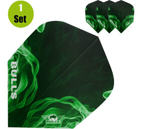 Bulls Bulls Powerflite Smoke Dartflights - Groen Bulls Bulls Powerflite Smoke Dartflights - Groen