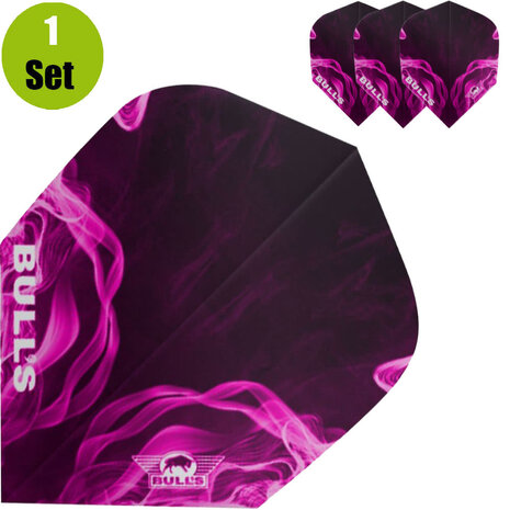 Bulls Bulls Powerflite Smoke Dartflights - Roze Bulls Bulls Powerflite Smoke Dartflights - Roze