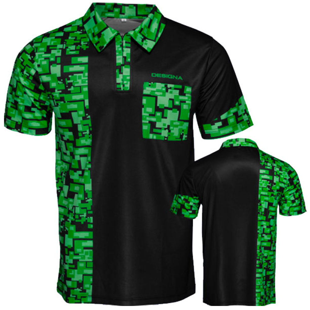 Designa Dartshirt Green afbeelding