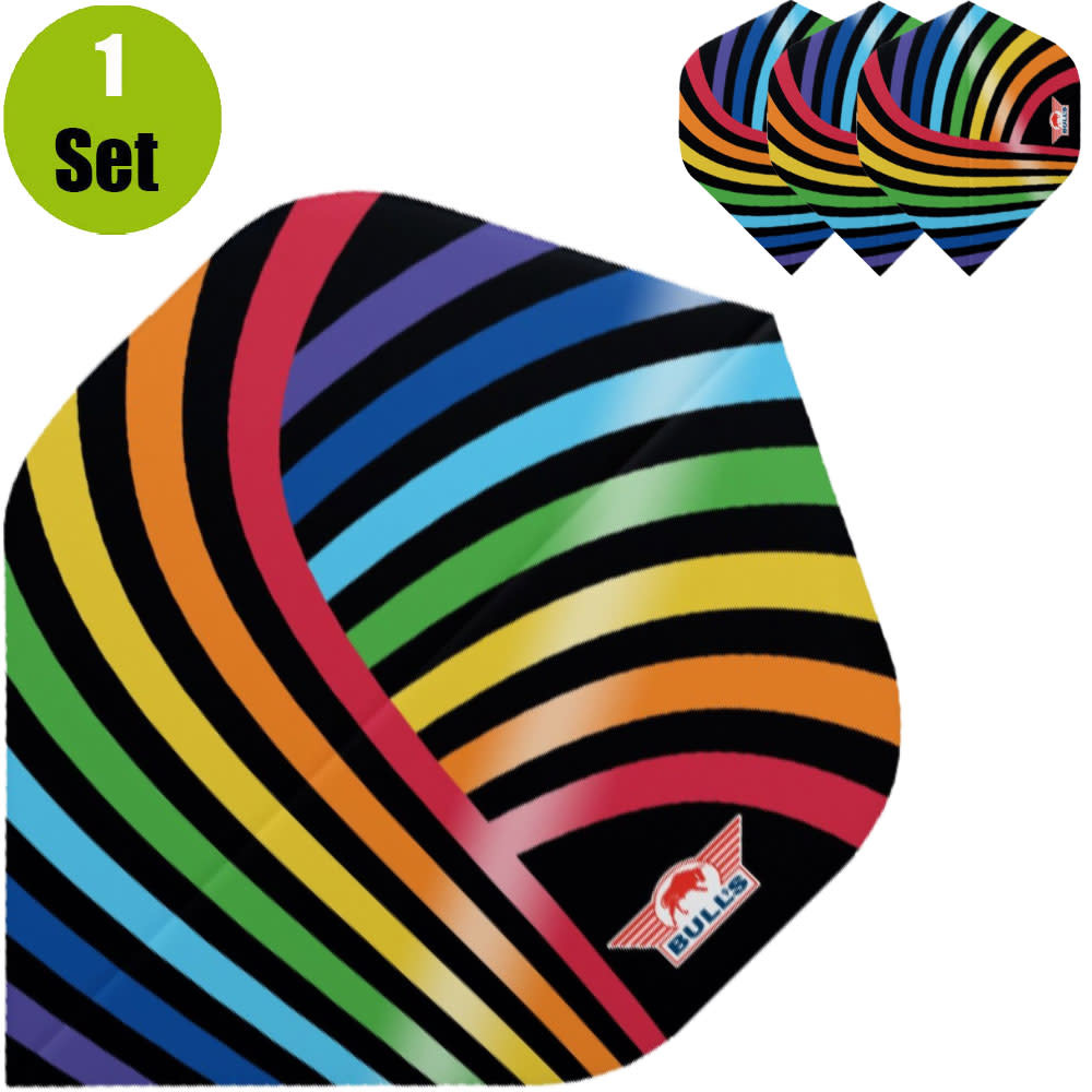 Bulls Bulls Powerflite D100 Dartflights - Regenboog afbeelding