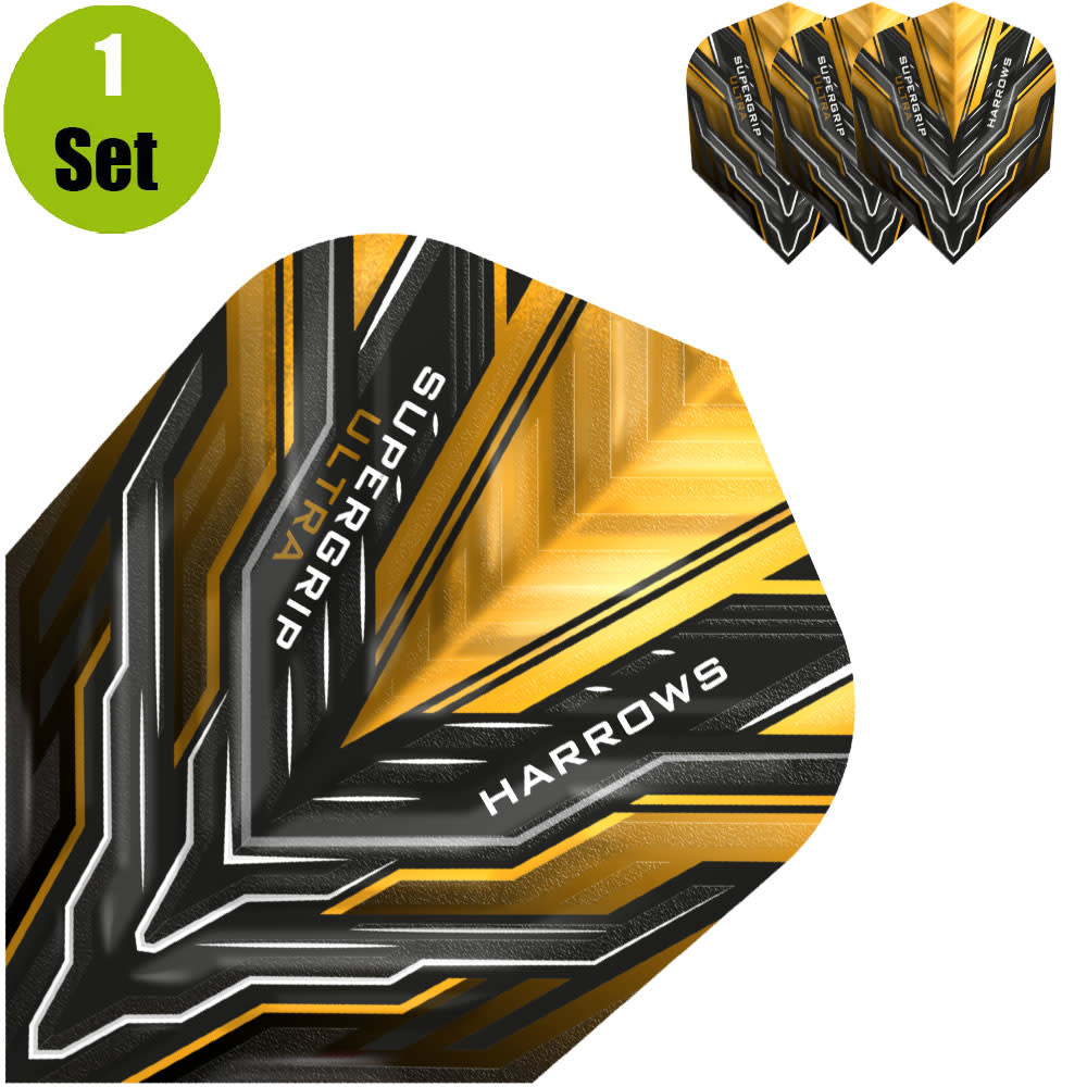 Harrows Supergrip Ultra Dartflight - Goud afbeelding 1