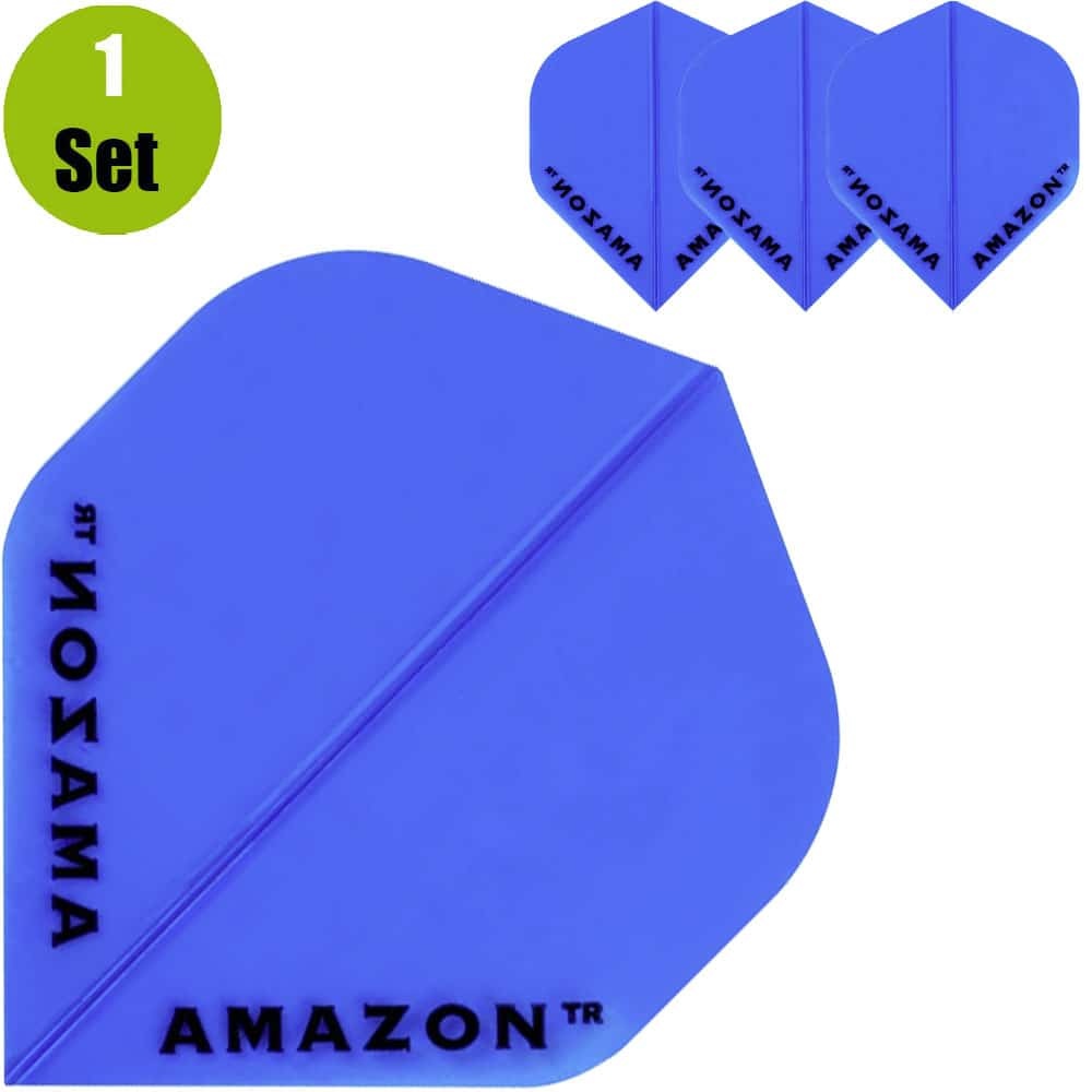 Amazon Amazon Transparante Dartflights - Blauw afbeelding