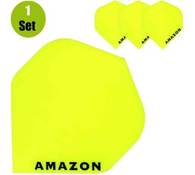 Amazon Amazon Plain Dartflights - Geel