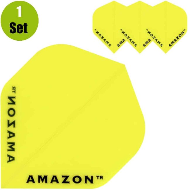 Amazon Transparante Dartflights - Geel