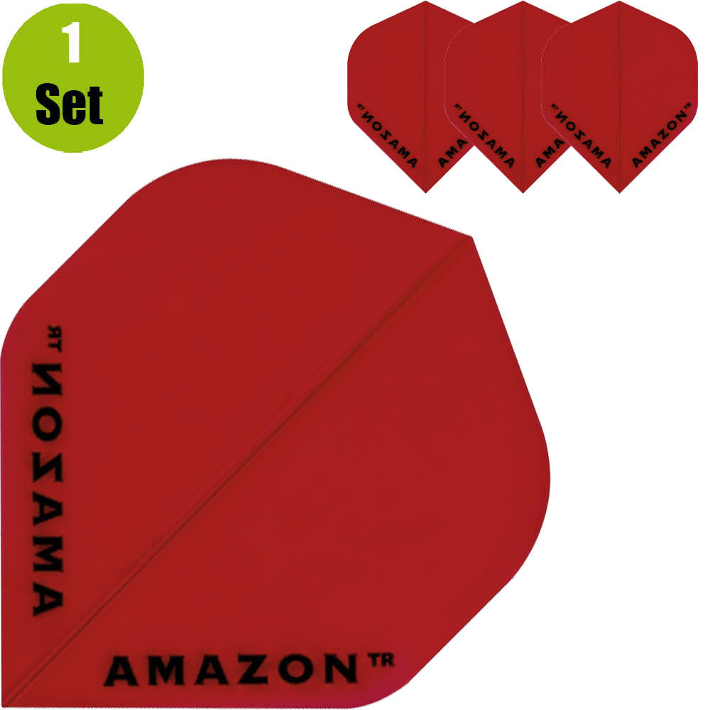Amazon Amazon Transparante Dartflights - Rood afbeelding