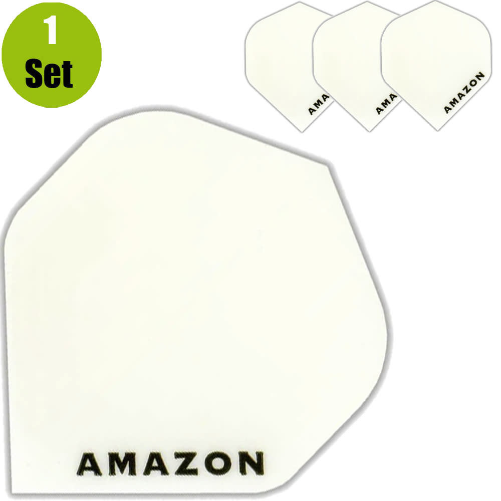Amazon Amazon Plain Dartflights - Wit afbeelding