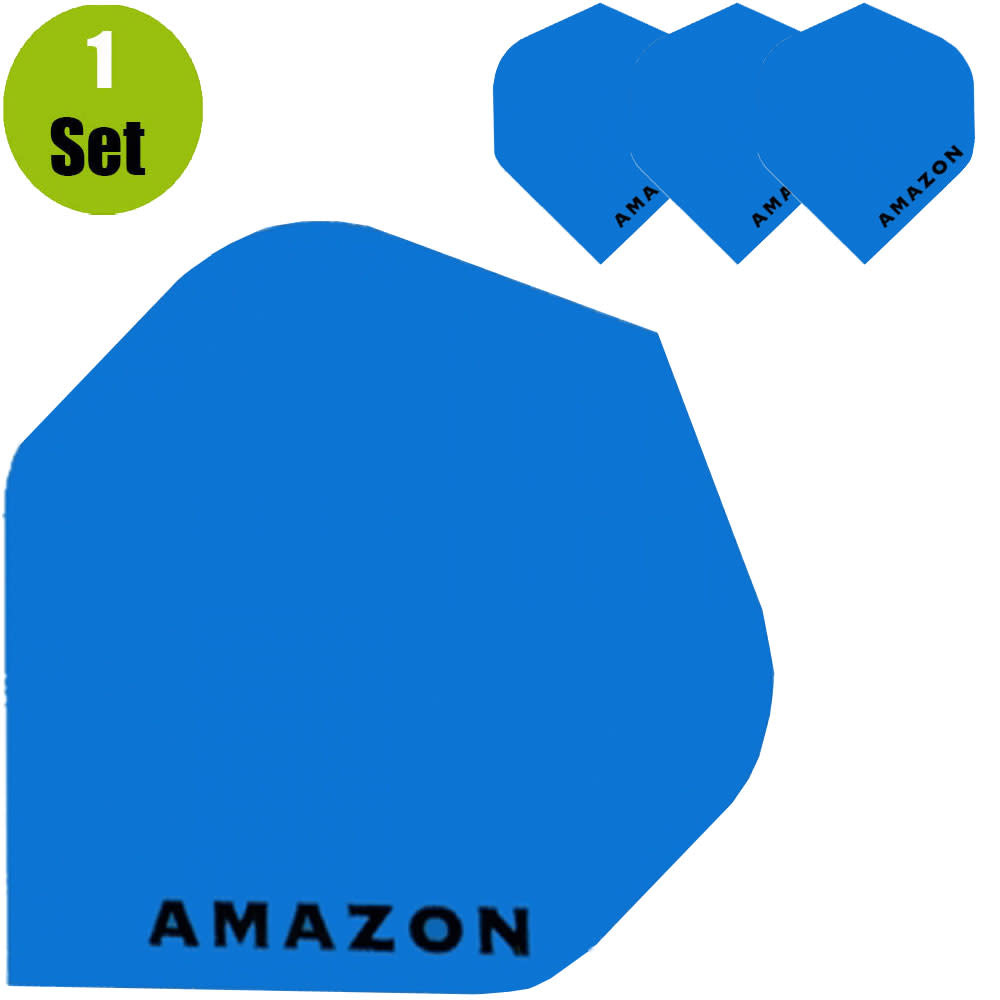 Amazon Amazon Plain Dartflights - Blauw afbeelding