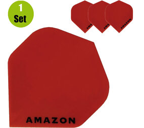 Amazon Amazon Plain Dartflights - Rood