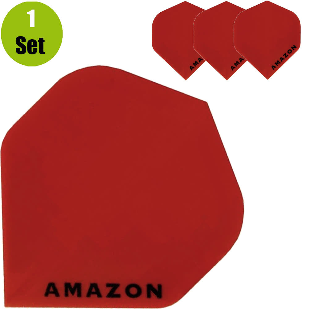 Amazon Amazon Plain Dartflights - Rood afbeelding