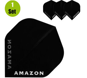 Amazon Amazon Transparante Dartflights - Zwart Amazon Amazon Transparante Dartflights - Zwart