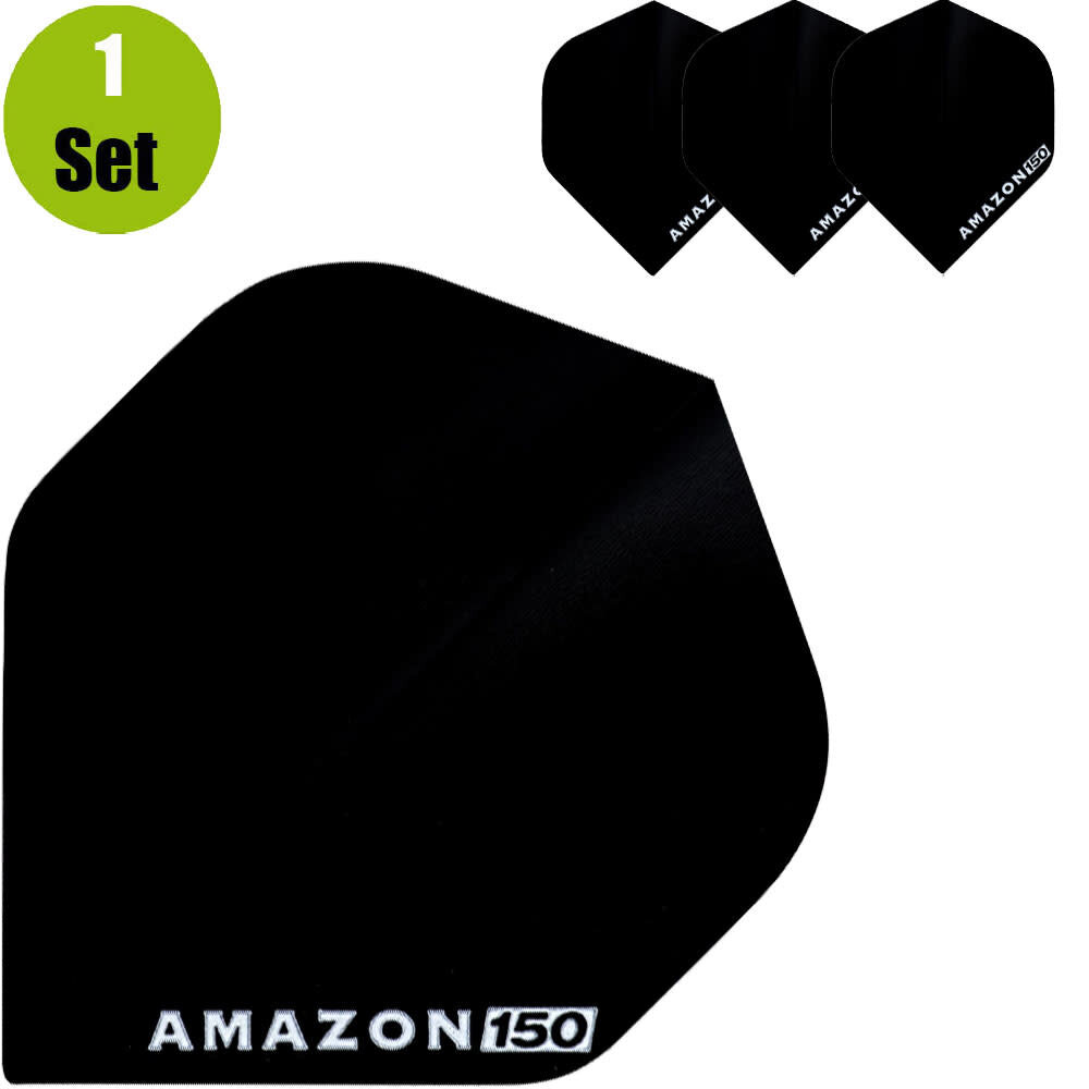 Amazon Amazon 150 Dartflights - Zwart Amazon Amazon 150 Dartflights - Zwart
