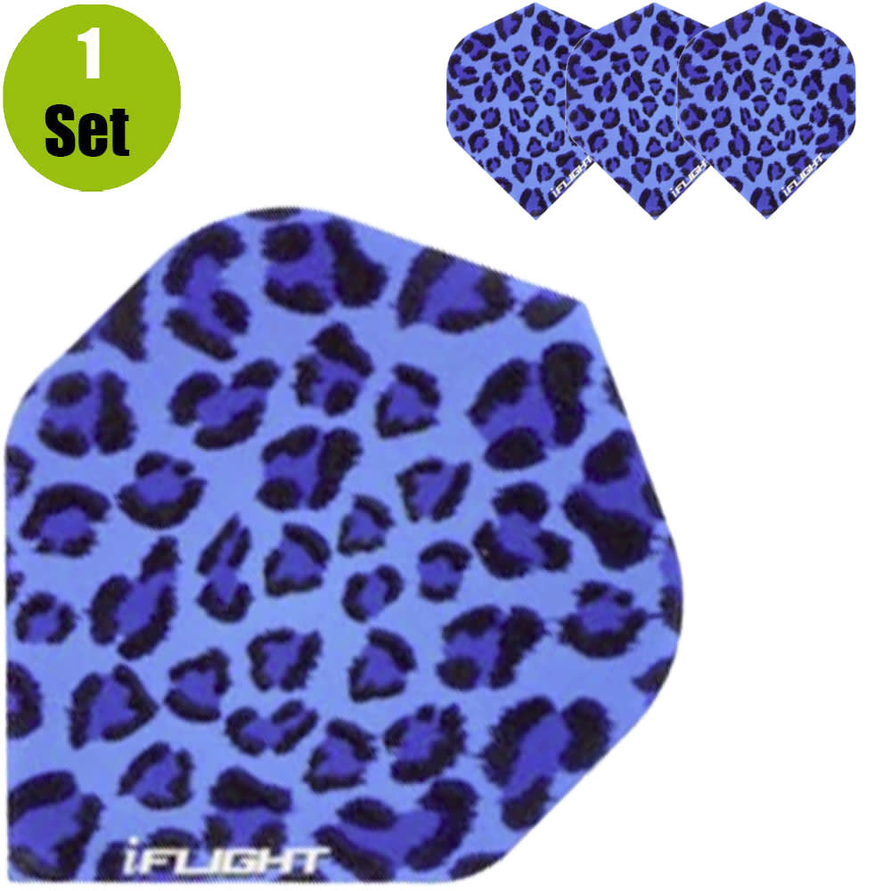 Designa Luipaard Dartflights - Blauw afbeelding
