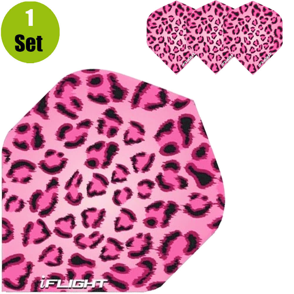 Designa Luipaard Dartflights - Roze afbeelding