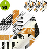 Amazon Amazon Abstract Dartflights - Wit - Oranje