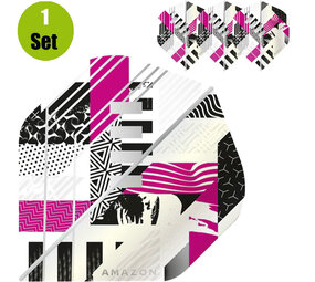 Amazon Amazon Abstract Dartflights - Wit - Magenta