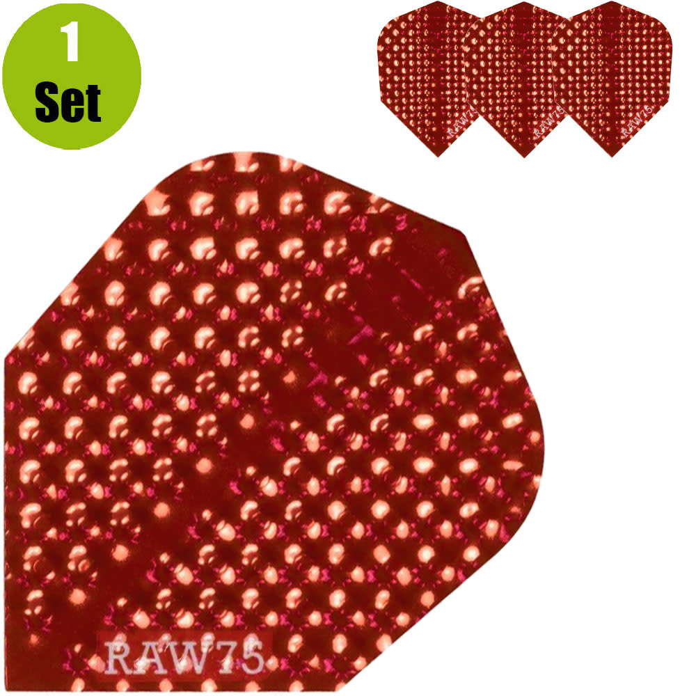 Designa Raw75 Dimplex Dartflights - Rood
