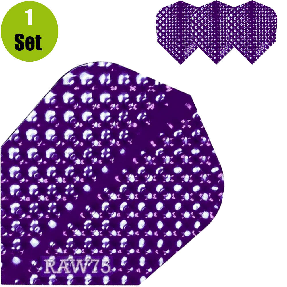Designa Raw75 Dimplex Dartflights - Paars Designa Raw75 Dimplex Dartflights - Paars