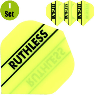 Ruthless Ruthless Solid Panel Dartflights - Fluro Geel