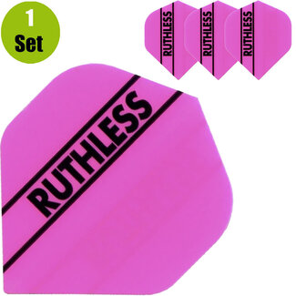 Ruthless Ruthless Solid Panel Dartflights - Fluro Roze