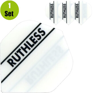 Ruthless Ruthless Solid Panel Dartflights - Wit