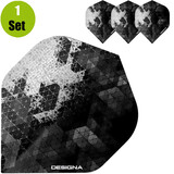 Designa Rock Dartflights - Zilver Designa Rock Dartflights - Zilver