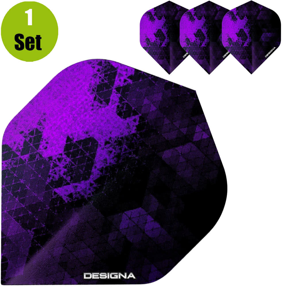 Designa Rock Dartflights - Paars afbeelding