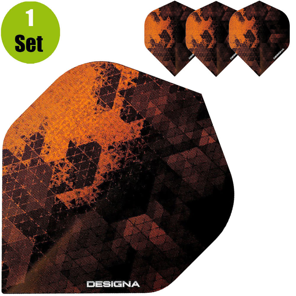 Designa Rock Dartflights - Oranje afbeelding