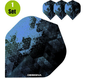 Designa Rock Dartflights - Aqua Blauw Designa Rock Dartflights - Aqua Blauw