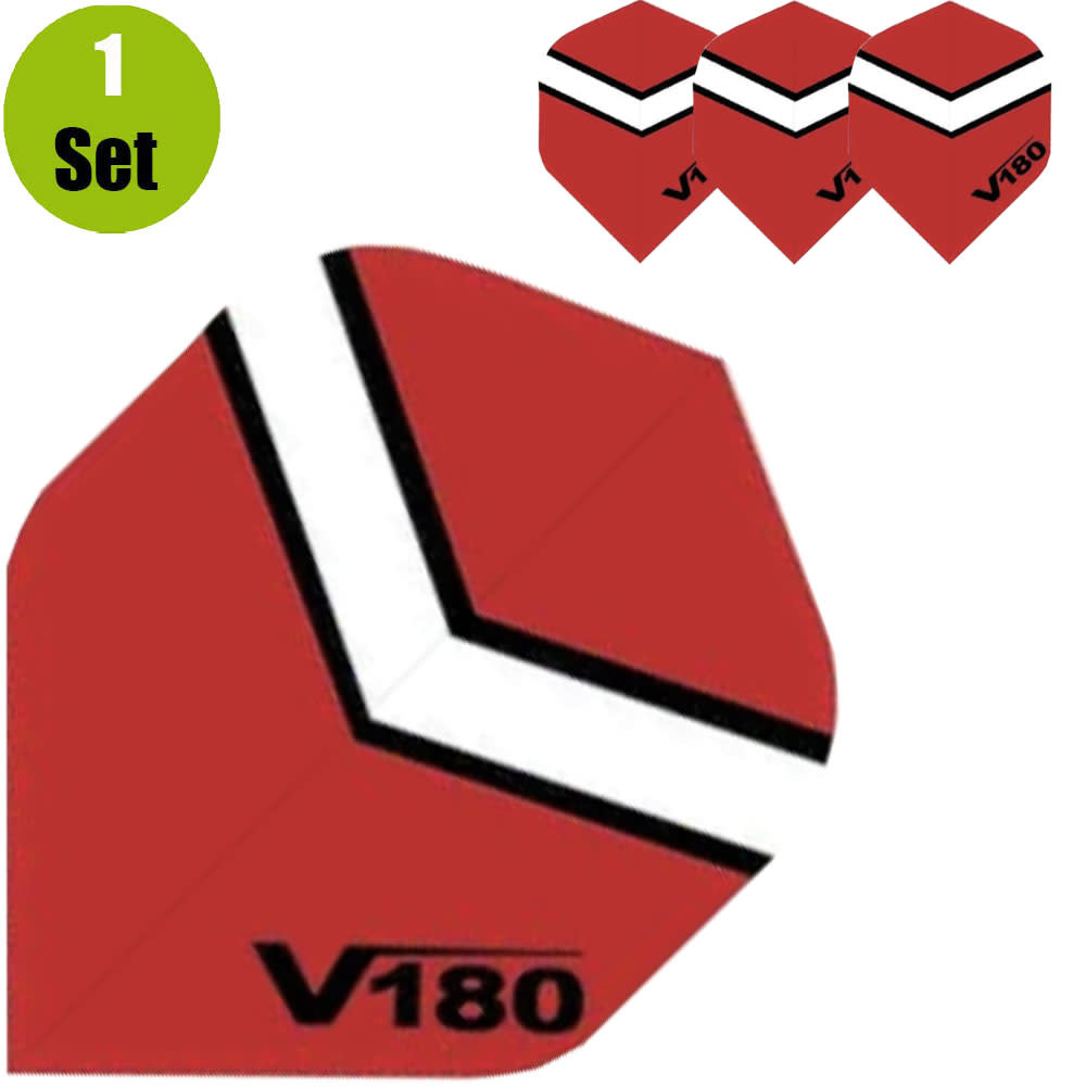 V180 V180 Chevron Dartflights - Rood afbeelding