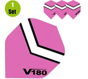 V180 V180 Chevron Dartflights - Roze V180 V180 Chevron Dartflights - Roze