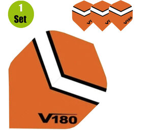 V180 V180 Chevron Dartflights - Oranje V180 V180 Chevron Dartflights - Oranje