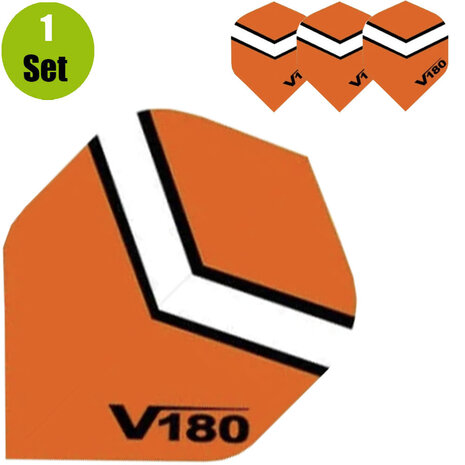 V180 V180 Chevron Dartflights - Oranje