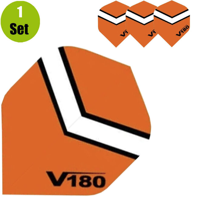 V180 Chevron Dartflights - Oranje