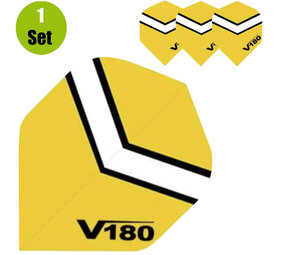 V180 V180 Chevron Dartflights - Mosterd V180 V180 Chevron Dartflights - Mosterd