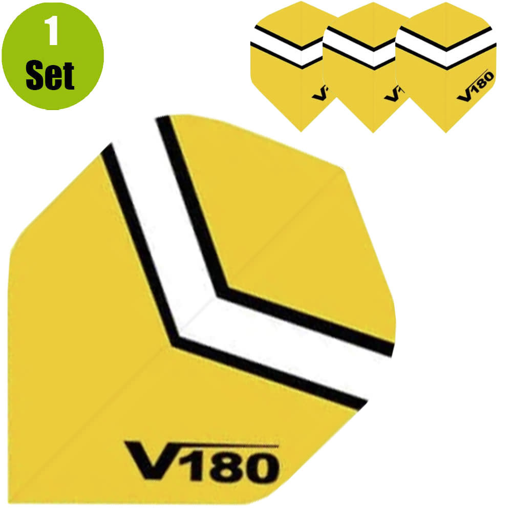 V180 V180 Chevron Dartflights - Mosterd afbeelding