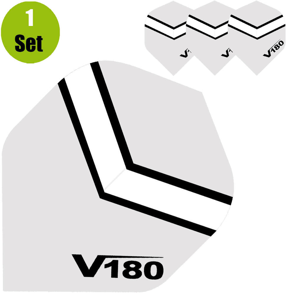 V180 V180 Chevron Dartflights - Clear afbeelding