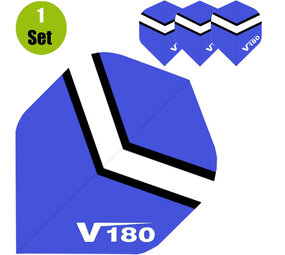 V180 V180 Chevron Dartflights - Blauw V180 V180 Chevron Dartflights - Blauw