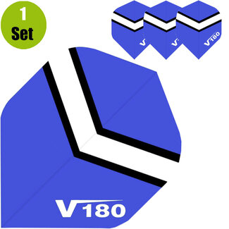 V180 V180 Chevron Dartflights - Blauw