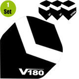 V180 V180 Chevron Dartflights - Zwart