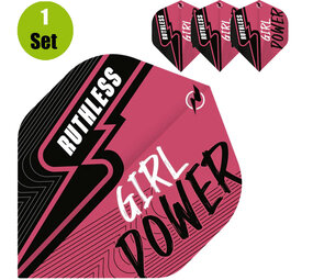 Ruthless Ruthless Girl Power Dartflights - Roze Ruthless Ruthless Girl Power Dartflights - Roze