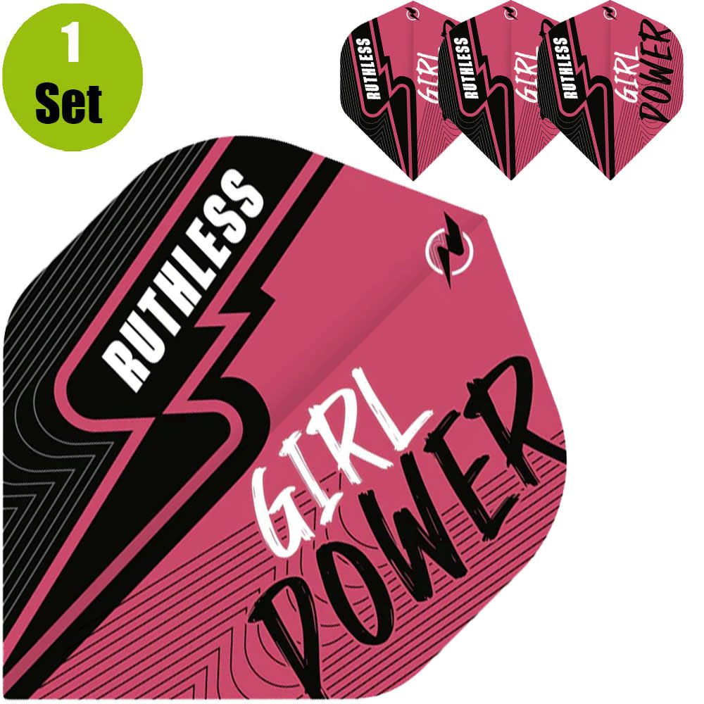 Ruthless Ruthless Girl Power Dartflights - Roze afbeelding