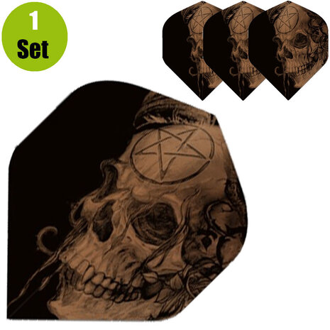 Designa Skull Dart Flights - Samian
