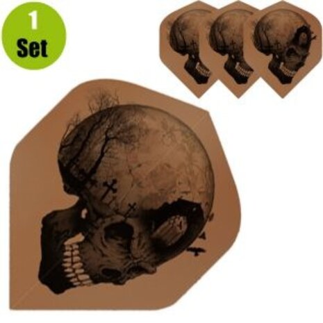 Designa Skull Dart Flights - Headstone