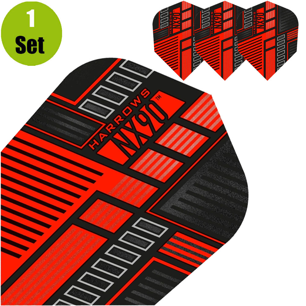 Harrows Harrows Prime NX90 Dartflights - Rood afbeelding