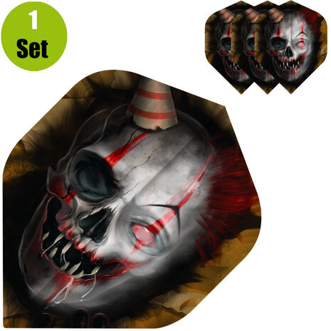 Designa Horror Show Dartflights - Killer Clown