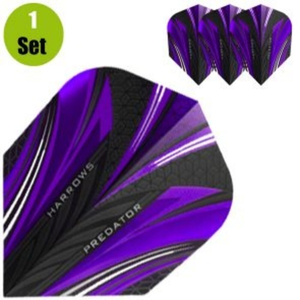 Harrows Harrows Predator Dartflights - Paars Harrows Harrows Predator Dartflights - Paars
