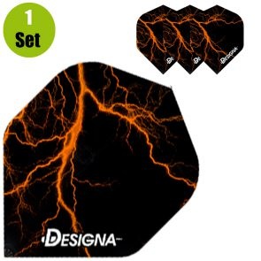 Designa Lightning Dartflights - Oranje afbeelding