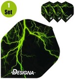 Designa Lightning Dartflights - Groen Designa Lightning Dartflights - Groen