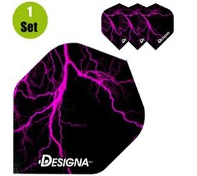 Designa Lightning Dartflights - Roze Designa Lightning Dartflights - Roze